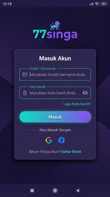 Cara Mudah Masuk Akun 77singa untuk Android