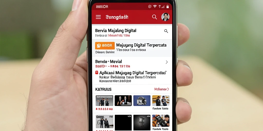 Antarmuka aplikasi 888IDR yang menarik dan mudah digunakan.