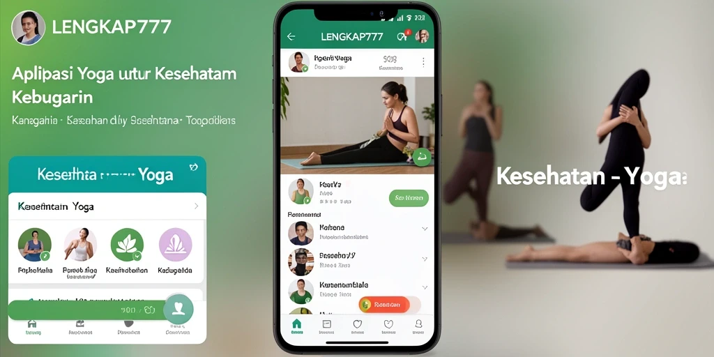 Tampilan antarmuka user-friendly aplikasi Yoga LENGKAP777.