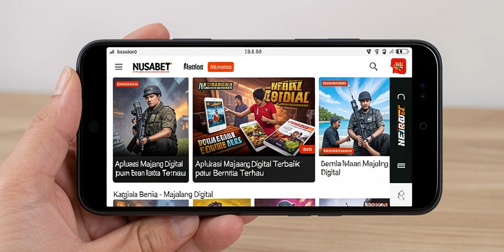 Antarmuka NUSABET yang modern dan user-friendly untuk Majalah Digital.