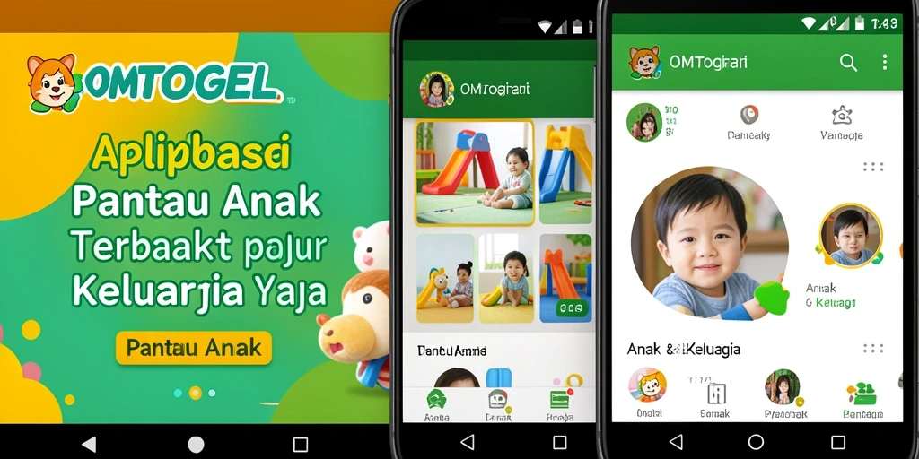 Antarmuka OMTOGEL yang intuitif untuk pantau anak.