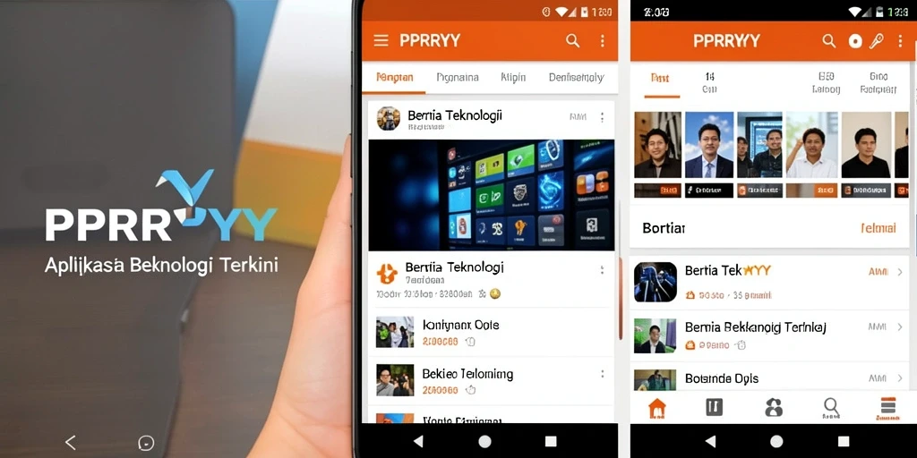 Antarmuka PPRRYY yang modern dan fungsional.